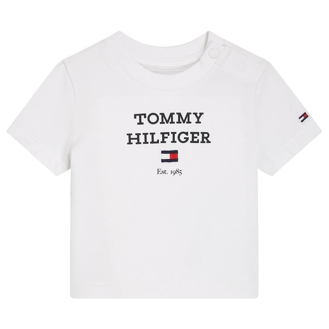 Tommy Hilfiger - Baby TH Logo Print Short Sleeve Tee - White