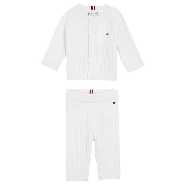 Tommy Hilfiger - 2pc-Set - Baby Rib Sweater Set Giftbox - White