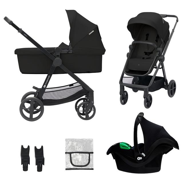 Kinderkraft - Newly Multifunctional Travel System - Classic Black 