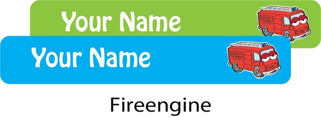 Ladybug - School Labels Fire Engine - Pack of 131