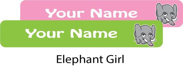 Ladybug - Nursery Labels Elephant Girl - Pack of 90