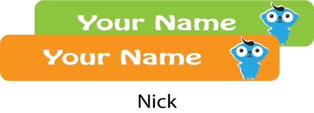 Ladybug - Nursery Labels Nick - Pack of 90