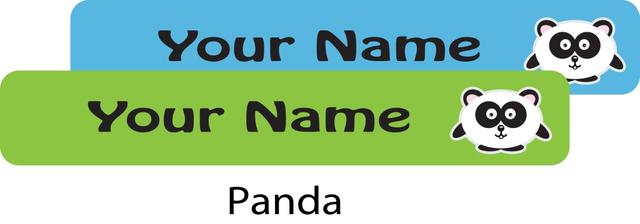 Ladybug - Nursery Labels Panda Boy - Pack of 90