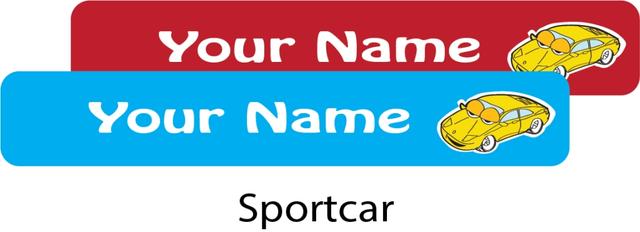 Ladybug - Nursery Labels Sports Car - Pack of 90