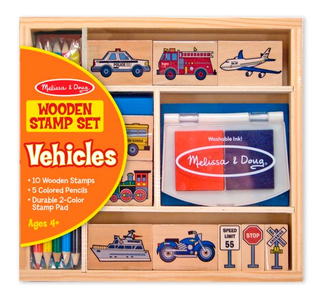 Melissa & Doug Vehicle Stamp Set