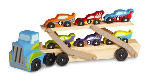 Melissa & Doug Mega Race-Car Carrier