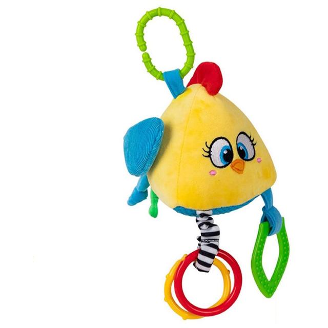 Little Angel - Baby Stroller Plush Hanging Mobile Rattle Toy - Bird - Yellow