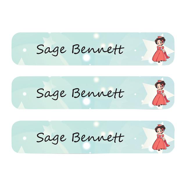 Ladybug Labels - Personalized Waterproof Labels - Rose Princess - 111pcs