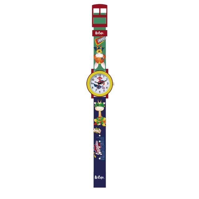 Lee Cooper - Kids Blue Dial Analog Watch - Green/Blue - 30 mm