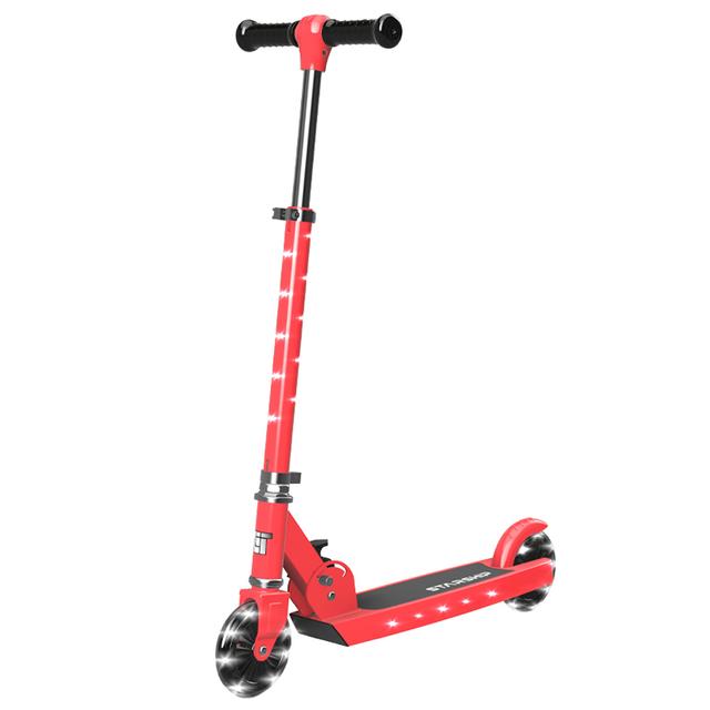 Spartan - Lit Starship LED Light-Up Kick Scooter - Candy Red