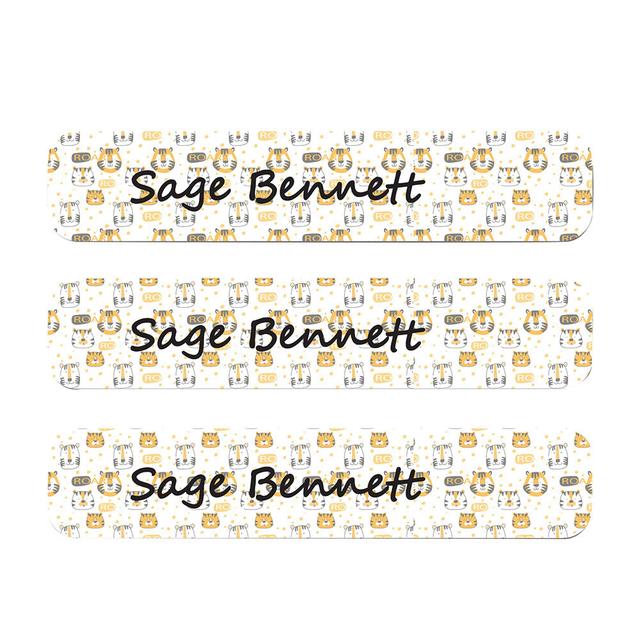 Ladybug Labels - Personalized Iron On Labels - Stripe Tiger - 50pcs