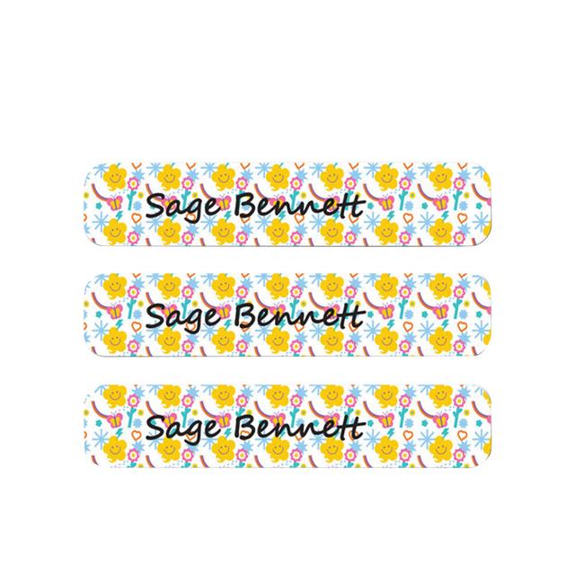 Ladybug Labels - Personalized Iron On Labels - Star And Butterfly - 50pcs