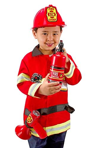 Melissa & Doug Fire Chief Role Play Costume Set