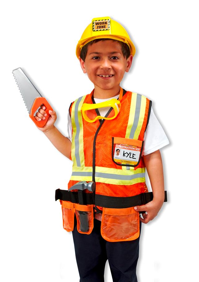 Melissa & Doug Construction Worker Costume Set