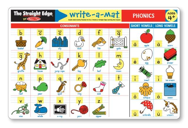 Melissa & Doug Phonics Write-A-Mat (Bundle of 6)