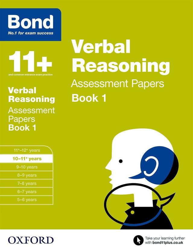 Study Guide Bond 11+ Verbal Reasoning Papers Book 1 (10-11Y)