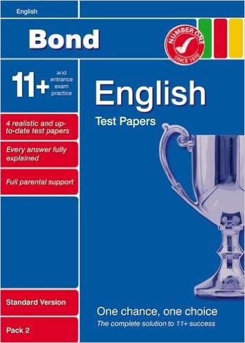 Study Guide Bond 11+ Test Papers English Standard Pack 2