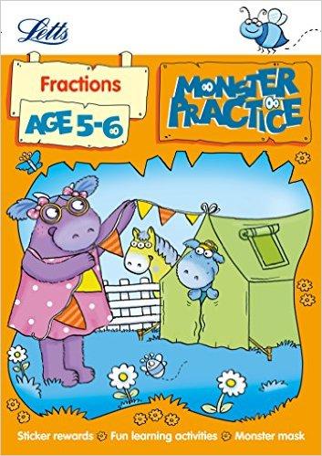 Study Guide Letts Monster Practice - Fractions (5-6 Years)