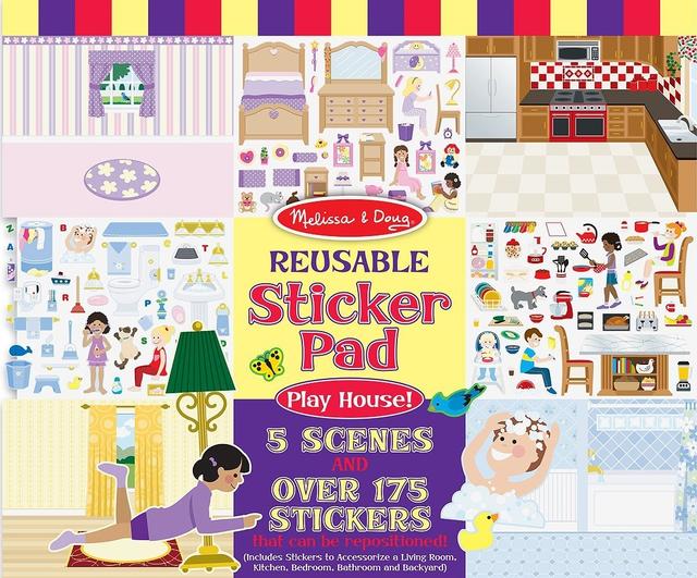 Melissa & Doug Reusable Sticker Pad - Playhouse