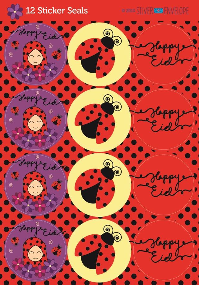 Ladybug Ameena Stickers