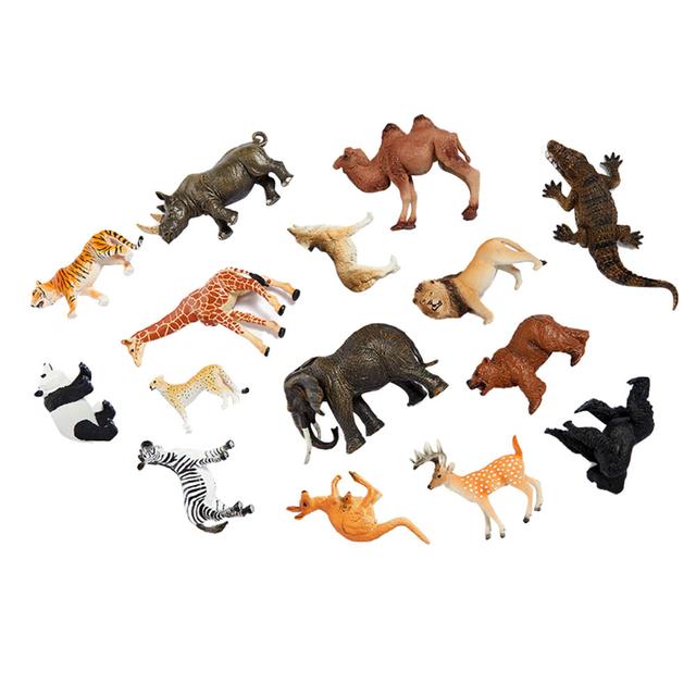 Mideer - Safari Animals Toy Set - 15pcs