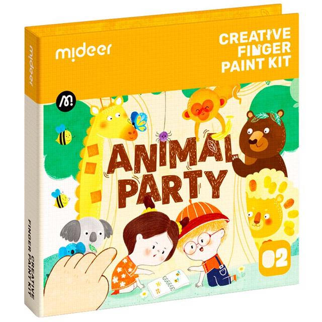 Mideer - Finger Painting Kit - Animal Party