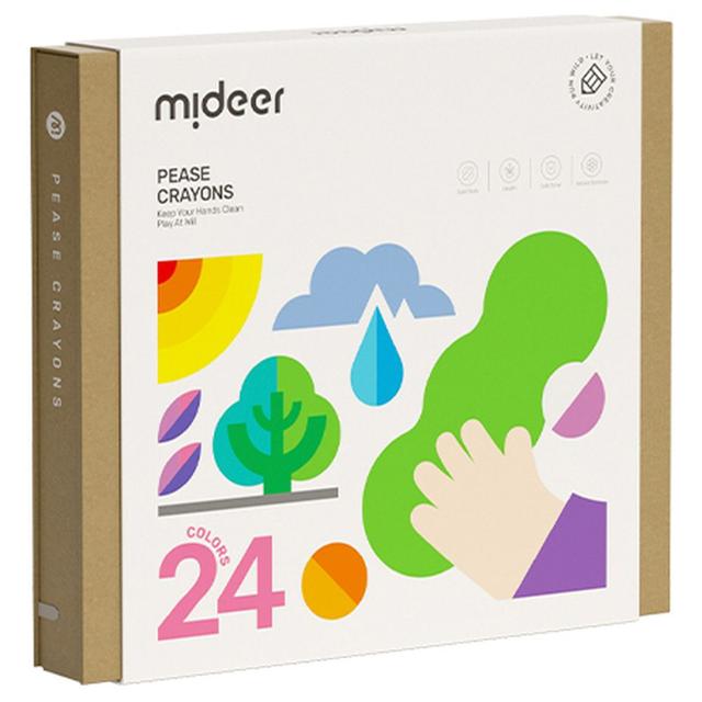 Mideer - Pease Crayons - 24pcs