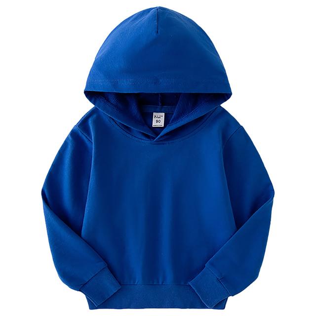 Mei Stylish - Kids Long Sleeve Hooded Sweatshirt - Blue