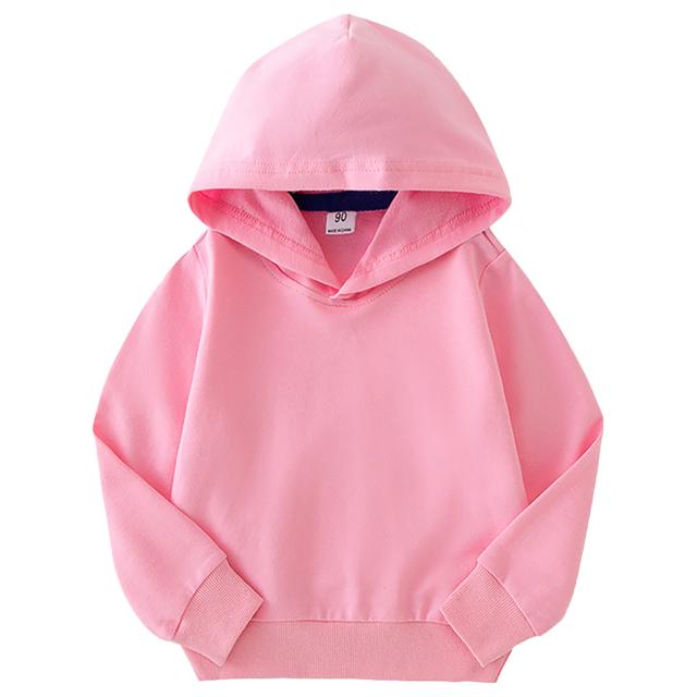 Mei Stylish - Kids Long Sleeve Hooded Sweatshirt - Pink