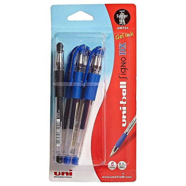 Mitsubishi - Uni-Ball Signo DX Gel Pen - Pack of 6