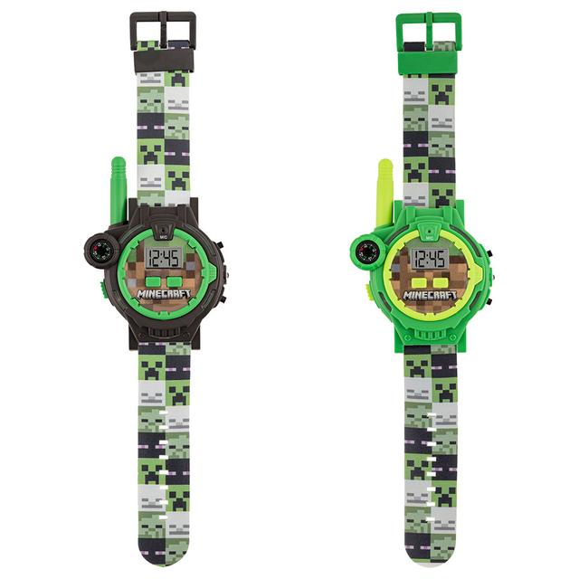 Disney - Minecraft Walkie-Talkie Watches - 2 Pcs - Green/Black