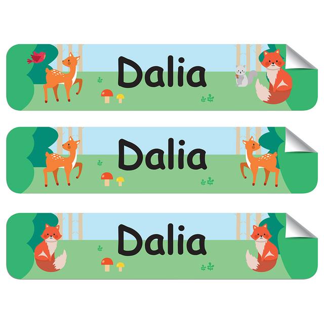 Mylabels - Personalized Iron On Labels - Woodland Animals - Pack of 50