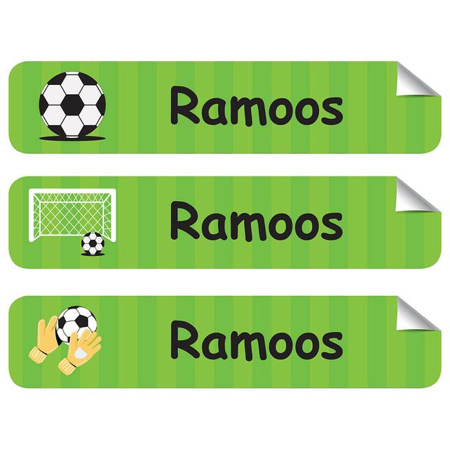 Mylabels - Personalized Labels - Soccer - Pack of 30 - Large