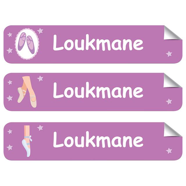 Mylabels - Personalized Labels - Ballet - Pack of 30 - Large