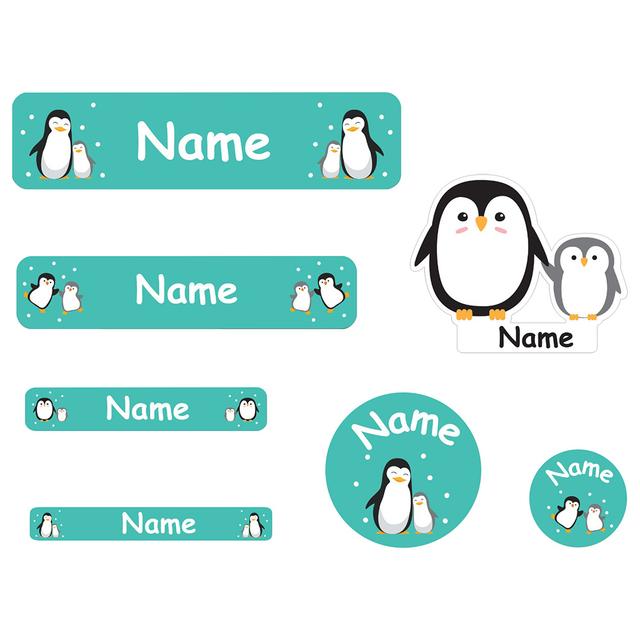 Mylabels - Personalized Labels - Penguin Family - Pack of 107