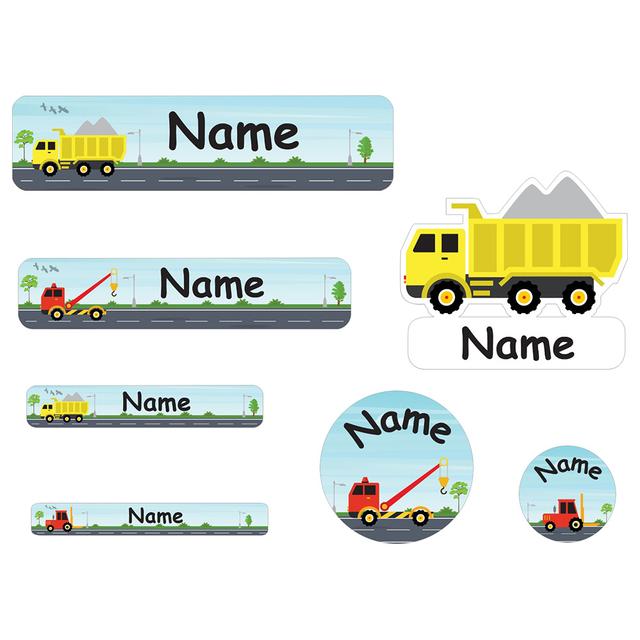 Mylabels - Personalized Labels - Heavy - Duty Truck - Pack of 107