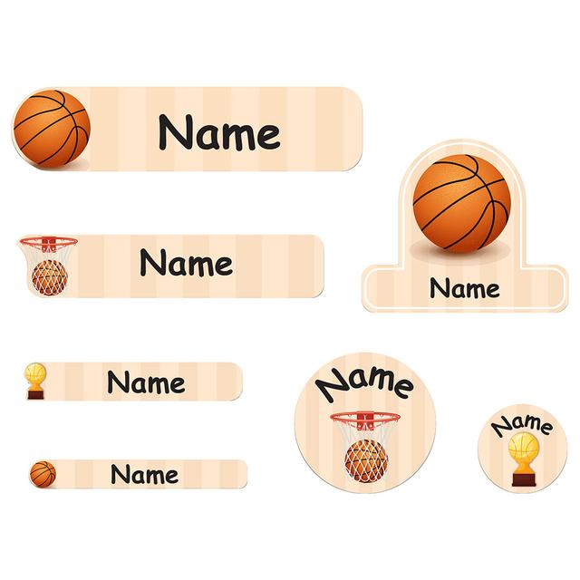 Mylabels - Personalized Labels - Basketball - Pack of 107