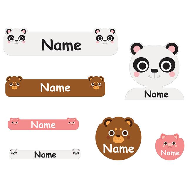 Mylabels - Personalized Labels - Chubby Animals - Pack of 107