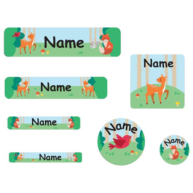 Mylabels - Personalized Labels - Woodland Animals - Pack of 107