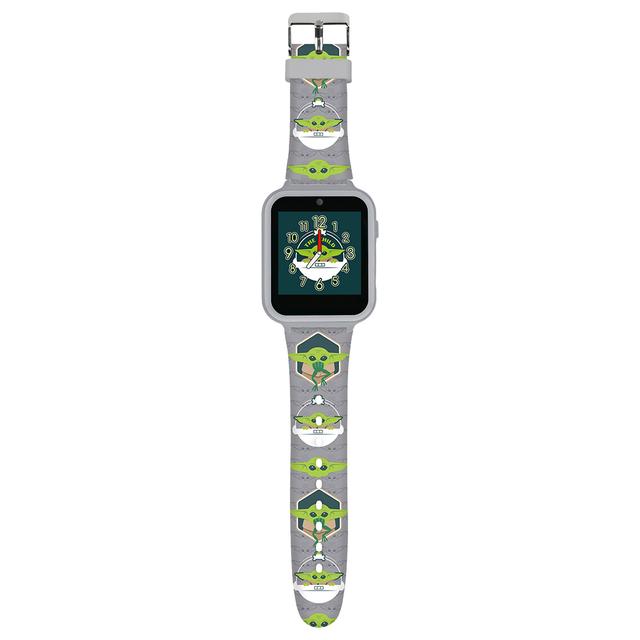 Disney - Baby Yoda Interactive Printed Smart Watch - Grey