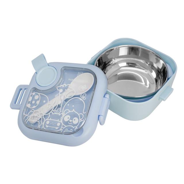 Marcus & Marcus - Travel Feeding Set w/ Spoon & Scissors - Blue