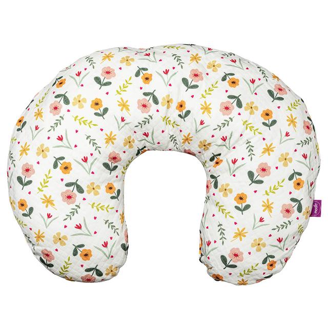 Moon - Portable Breast Feeding Pillow w/ Zippered Cover - Flowers