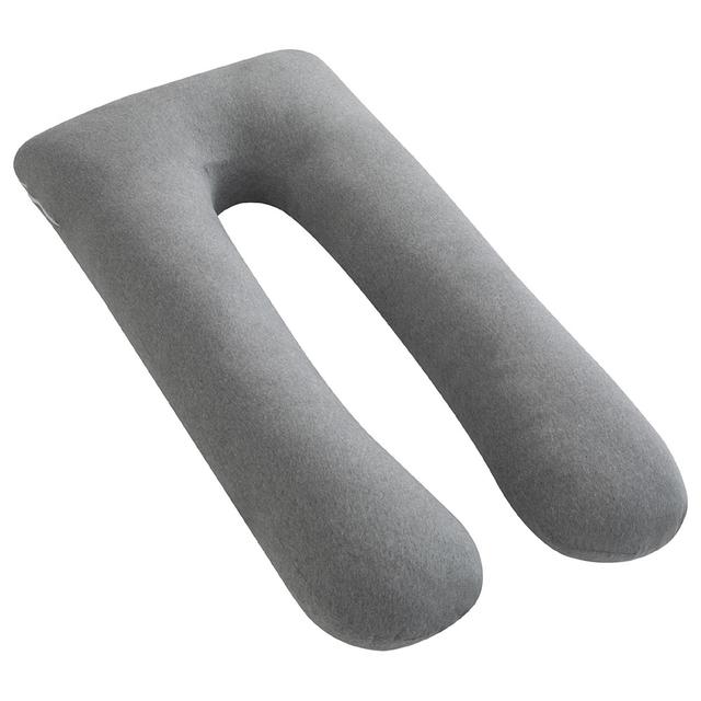 Moon - Organic U Shaped Maternity Pillow - Light Grey