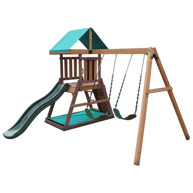 Mountpeak - Matterhorn Swing Set And Playhouse