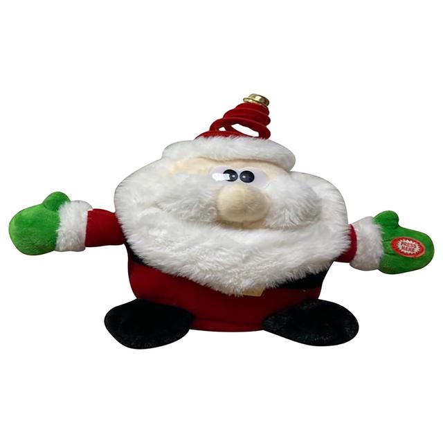 Brain Giggles - Musical Plush Santa Christmas Decoration