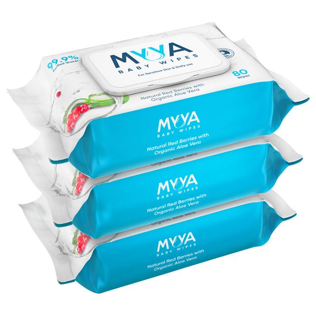 Myya - Baby Wipes - Pack of 3 - 240pcs