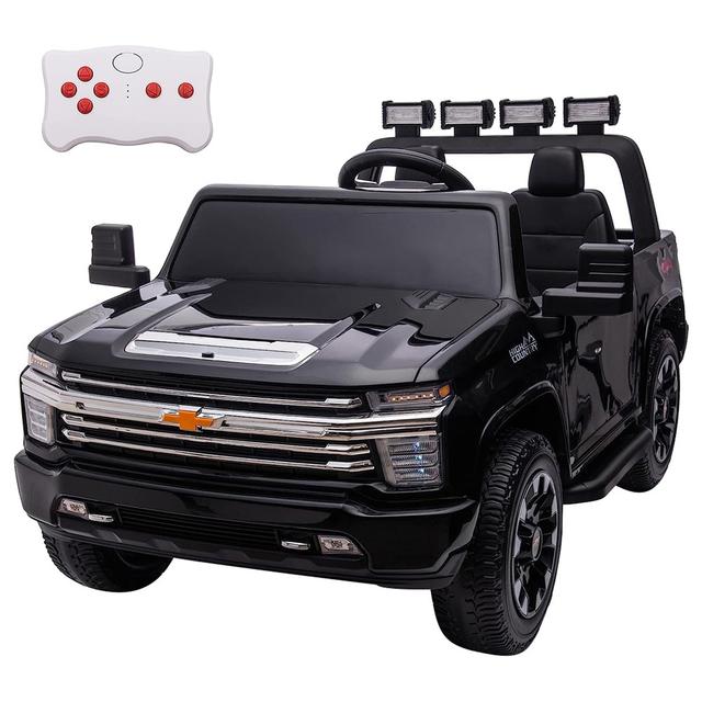 Myts - 12V Chevrolet Silverado Electric Rideon w/ Two Seats - Black