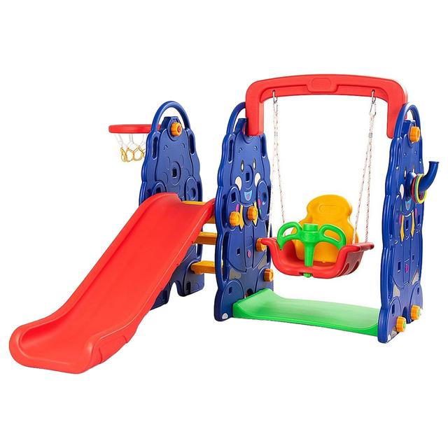 Myts - Swing & Slide Playset w/ Basket Ball Hoop