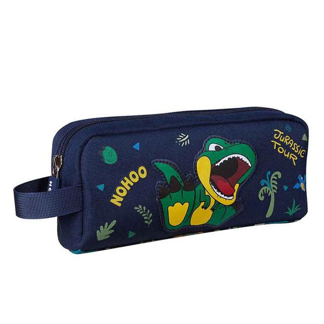 Nohoo - Dino Pencil Bag - Green - 8.4-Inch