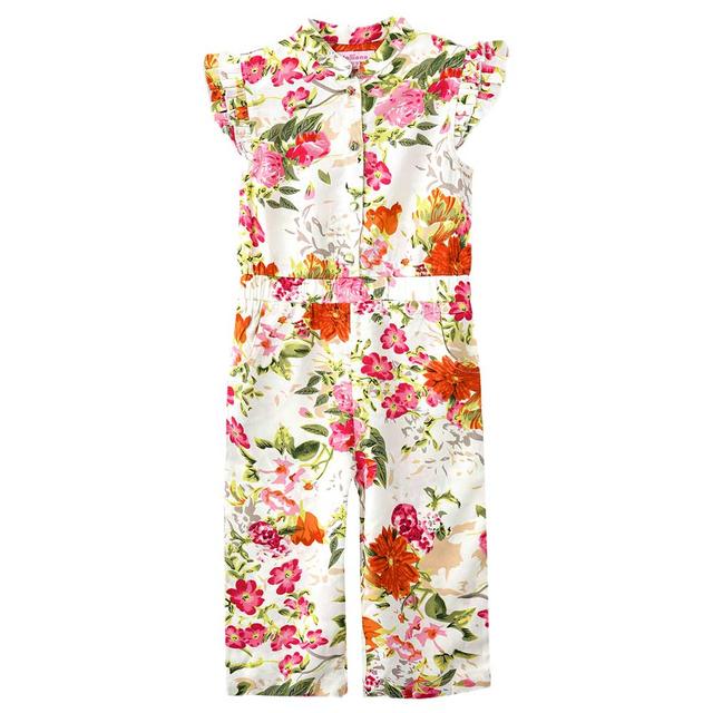 Jelliene - Sunshine Twirls Girl's Floral Jumpsuit